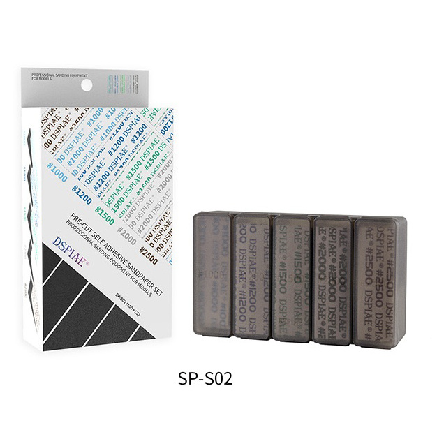 SP-S02  ручной инструмент  Набор самоклеящейся наждачной бумаги #1000-2500 (100 шт.)