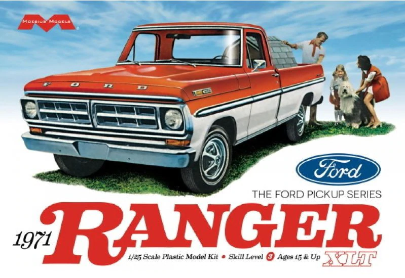 1208  автомобили и мотоциклы  1971 Ford Ranger XLT Pickup   (1:25)