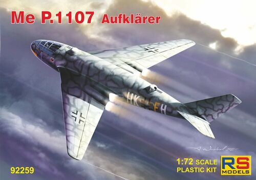 92259  авиация  Messerschmitt Me P.1107/II Aufklärer  (1:72)