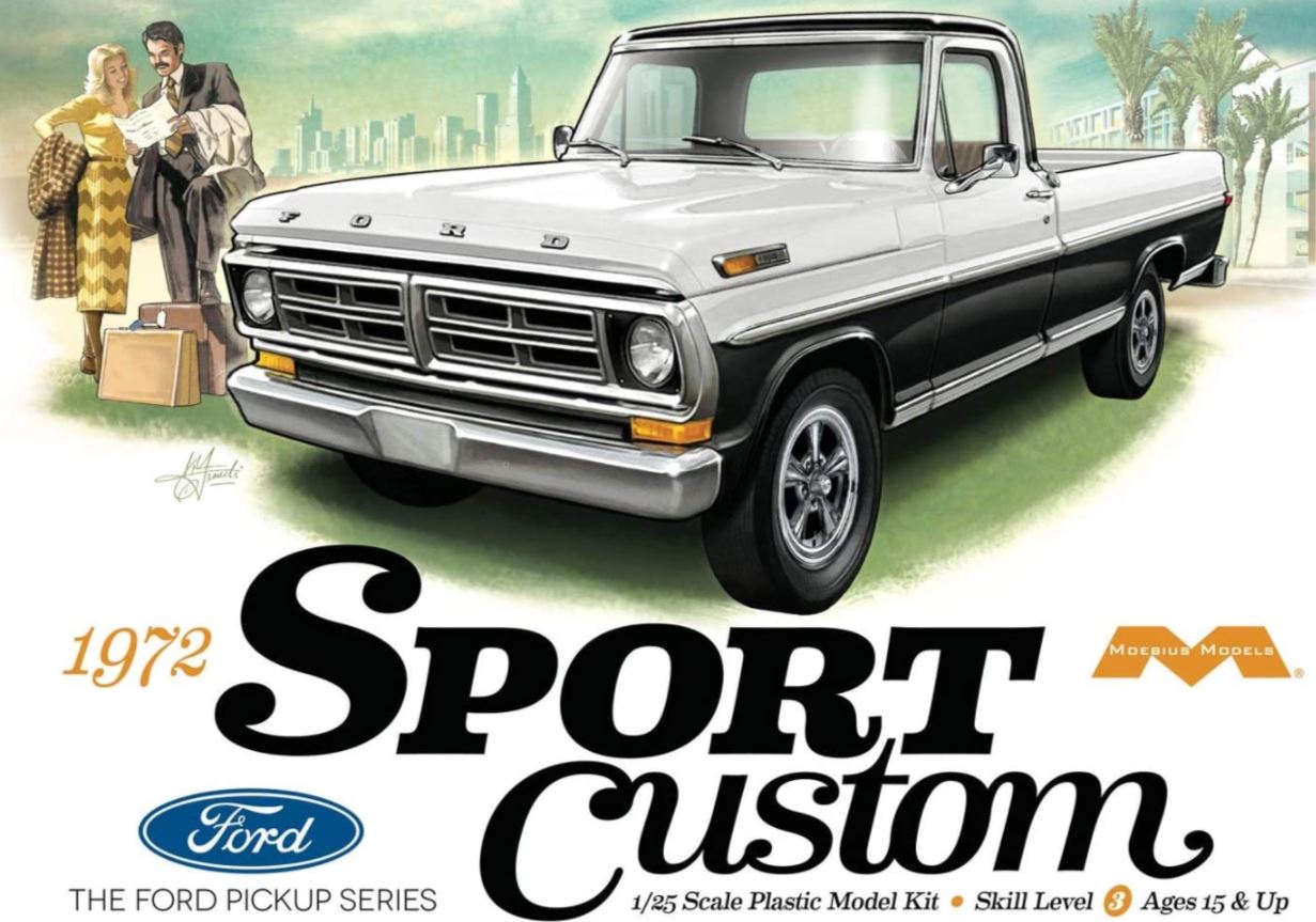 1220  автомобили и мотоциклы  1972 Ford SPORT Custom  (1:25)