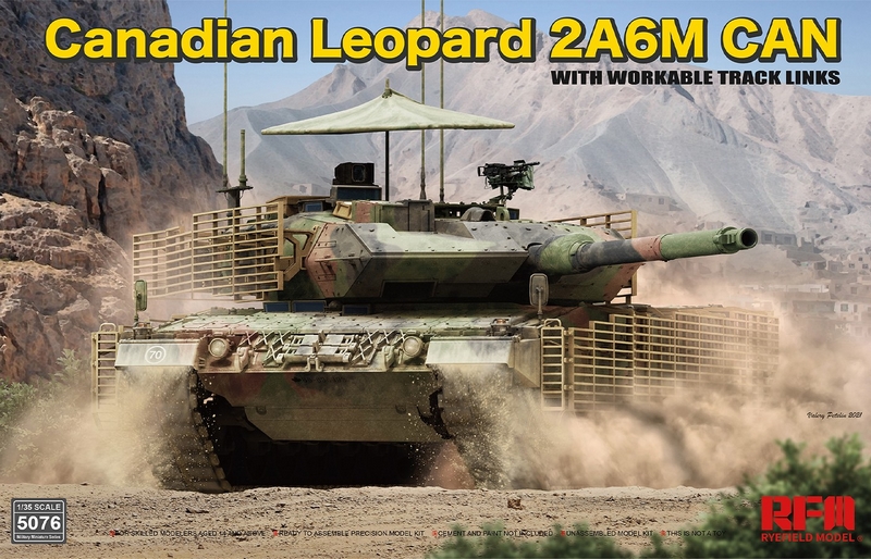 RM-5076  техника и вооружение  Canadian Leopard-2A6M w/workable track  (1:35)