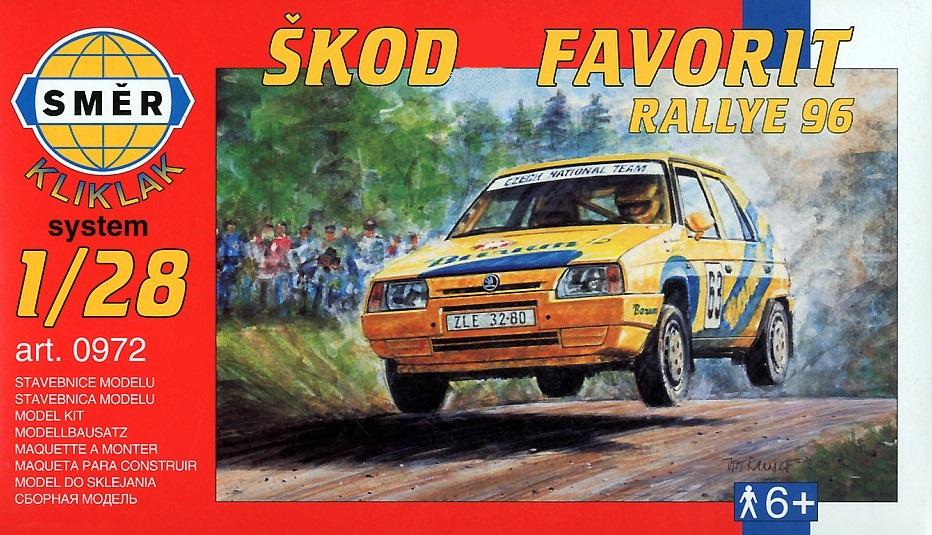 0972  автомобили и мотоциклы  Skod@ Favorit Rallye 96 Kliklak  (1:28)