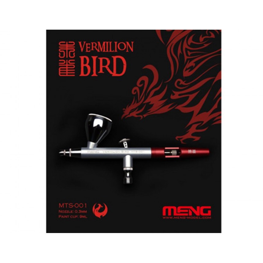 MTS-001  аэрография  Аэрограф  Vermilion Bird 0.3mm Airbrush w/9ml Cup