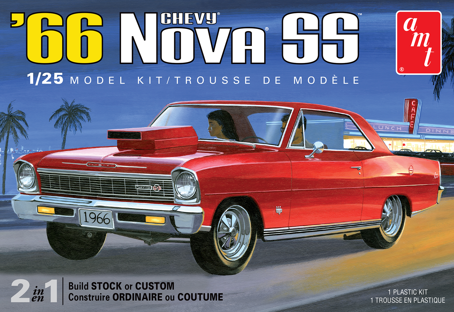 1198  автомобили и мотоциклы  '66 Chevy Nova SS  (1:25)