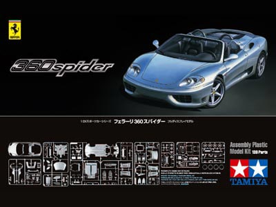 24307  автомобили и мотоциклы  Ferrari 360 Spider  (1:24)