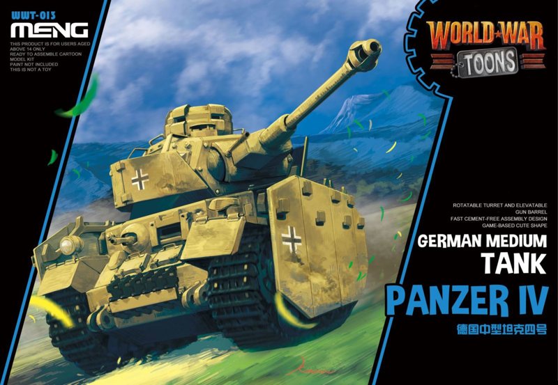 WWT-013  техника и вооружение  World War Toons Panzer IV German Medium Tank