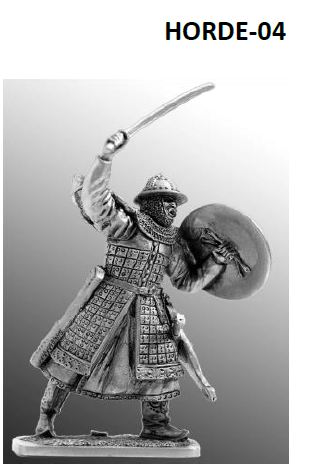 Horde-04  миниатюра  Тяжеловооруженный монгольский воин, 13 век