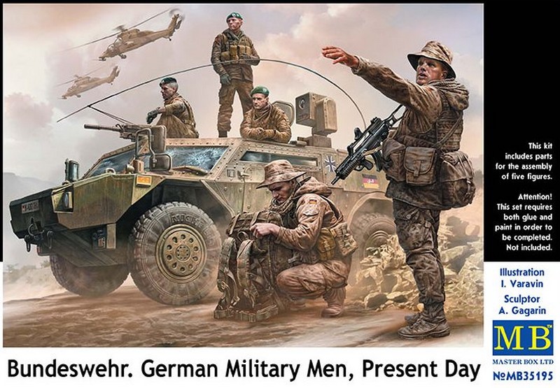 MB35195  фигуры  Bundeswehr. German military men, Present day  (1:35)