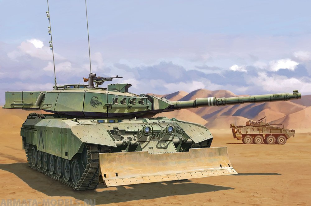 TS-041  техника и вооружение  Leopard C2 Mexas w/ Dozer Blade Canadian Main Battle Tank  (1:35)