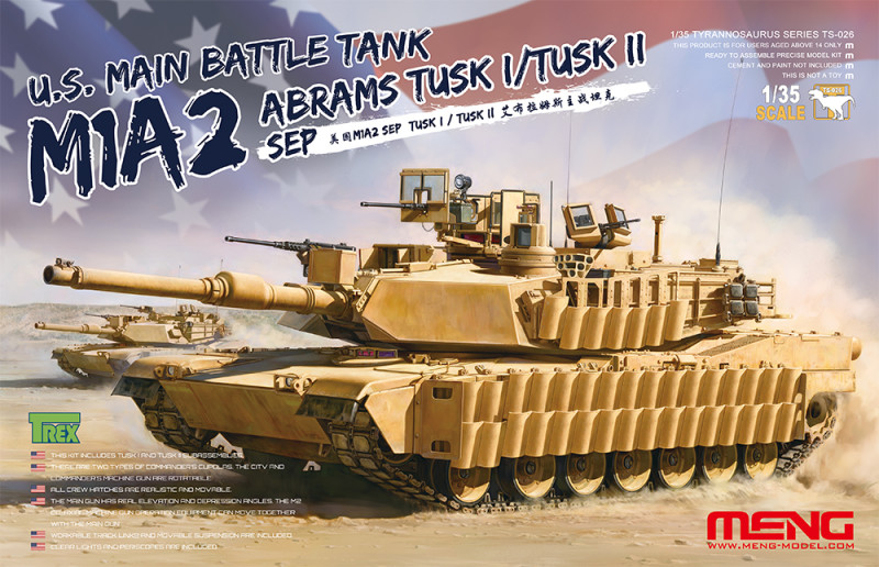 TS-026  техника и вооружение  M1A2 Abrams TUSK I/TUSK II SEP  (1:35)