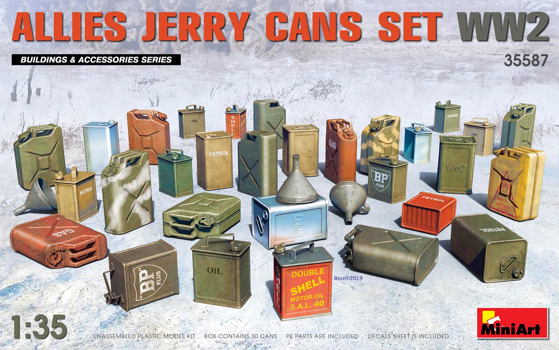 35587  наборы для диорам  Allies Jerry Cans Set  (1:35)