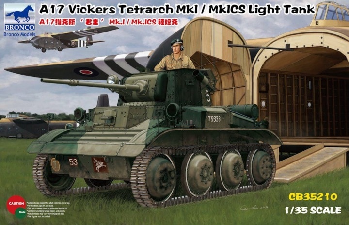 CB35210  техника и вооружение  A17 Vickers Tetrarch Mk.I / MkICS Light Tank  (1:35)