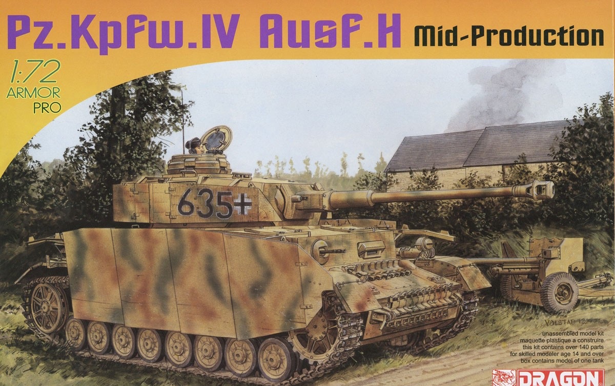 7279  техника и вооружение  Pz.Kpfw. IV Ausf. H Mid-Production  (1:72)