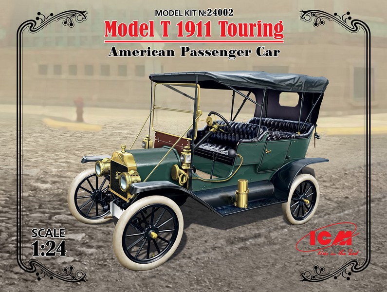 24002  автомобили и мотоциклы  Model T 1910 Touring (1:24)