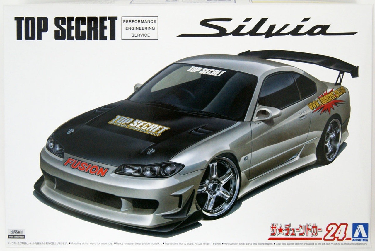 05874  автомобили и мотоциклы  Top Secret S15 Silvia '99  (1:24)