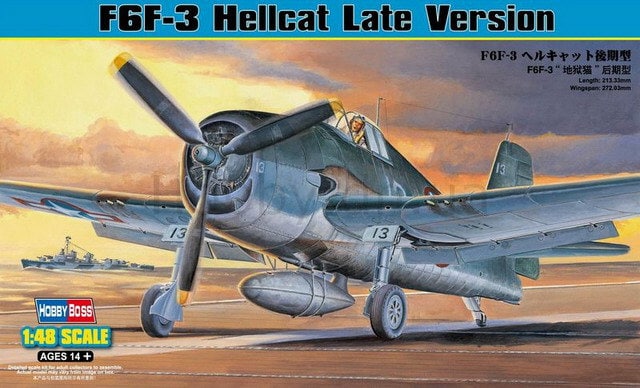 80359  авиация  F6F-3 Hellcat (1:48)