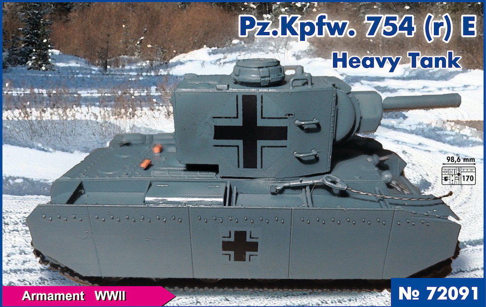 72091  техника и вооружение  Pz.Kpfw. 754 (r) E  (1:72)