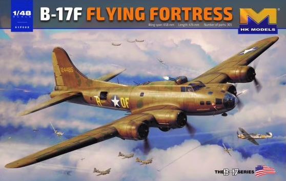 01F002  авиация  B-17F Flying Fortress  (1:48)