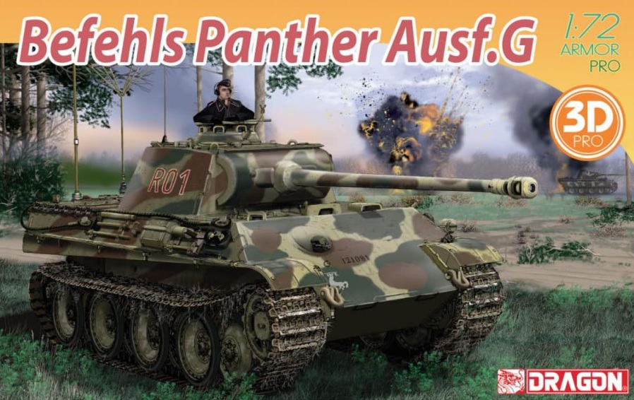 7698  техника и вооружение  BEFEHLS PANTHER Ausf.G  (1:72)