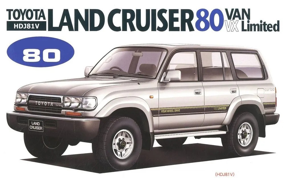 03795  автомобили и мотоциклы  Toyota Land Cruiser 80 Van VX Limited HDJ81V  (1:24)