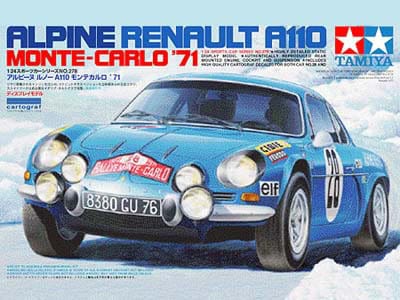 24278  автомобили и мотоциклы  Alpine A110 Monte-Carlo "71 (1:24)