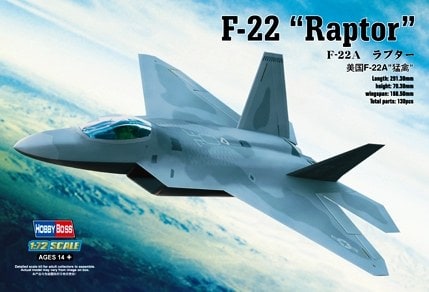 80210  авиация  F-22 "Raptor"  (1:72)