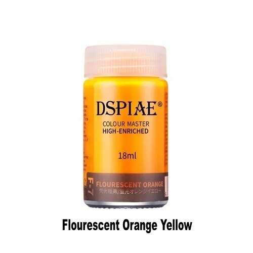 F-7  краска  18мл Flourescent Orange Yellow