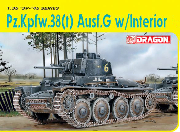 6290  техника и вооружение  Pz.Kpfw.38(t) Ausf.G w/Interior (1:35)