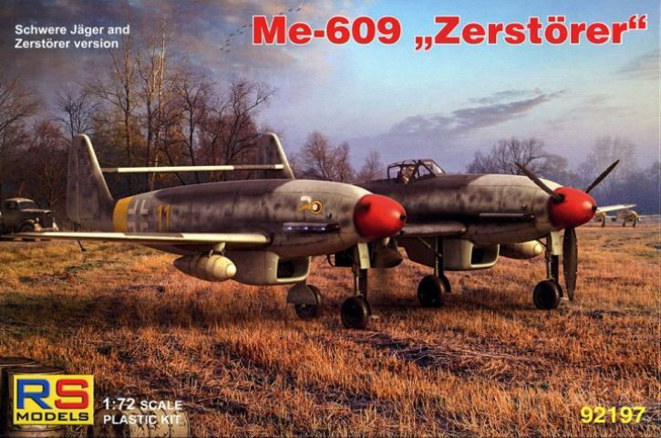 92197  авиация  Messerschmitt Me 609  (1:72)