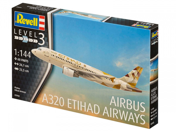 03968  авиация  Airbus A320 Etihad Airways  (1:144)