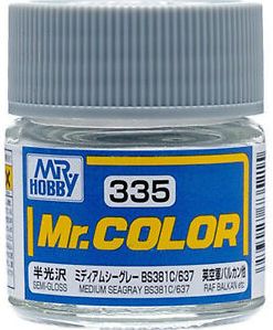 C335  краска 10мл  MEDIUM SEAGRAY BS381C/637