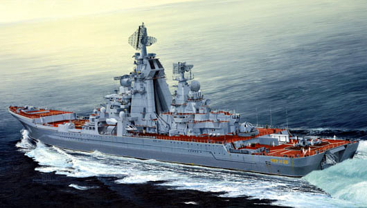 04521  флот  Russian Cruiser Admiral Lazarev (Ex-Frunze)  (1:350)