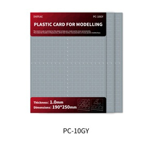 PC-10GY  дополнения из пластика  Пластиковый лист для моделирования 1.0 мм, 190х250 мм