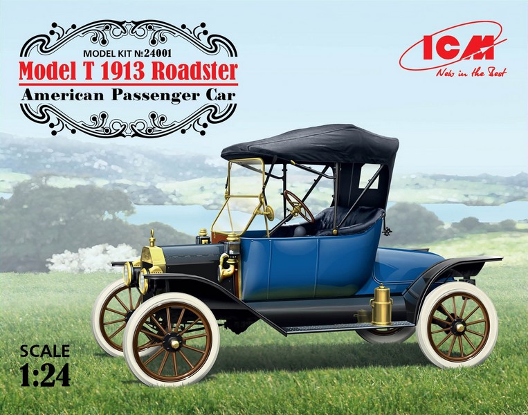 24001  автомобили и мотоциклы  Model T 1913 Roadster  (1:24)