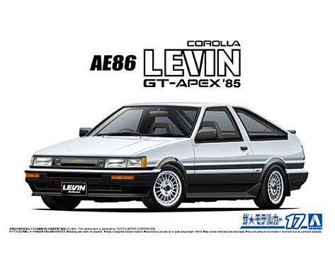 06192  автомобили и мотоциклы  Toyota Corolla Levin AE86 GT-APEX '85  (1:24)