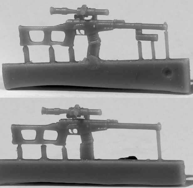 ZA35258  дополнения из смолы  Снайперская винтовка ВСС "Винторез", 6 шт.  (1:35)