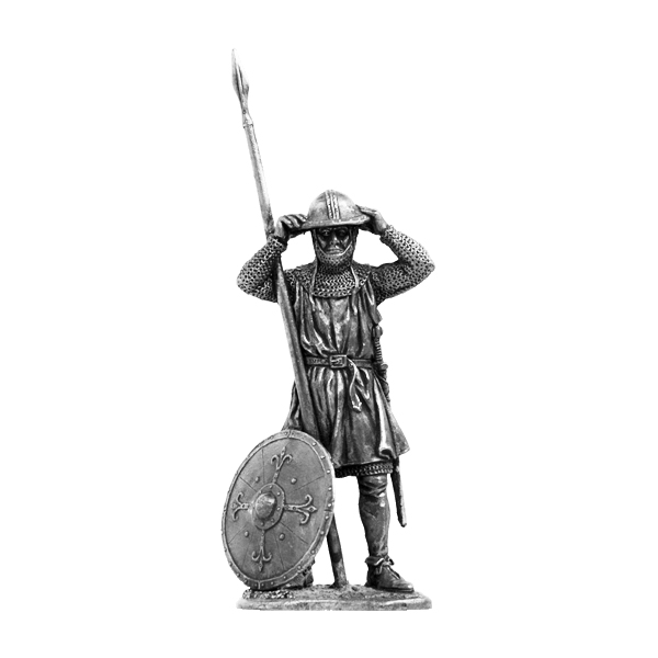 076 M  миниатюра  Германский пехотинец, 15в