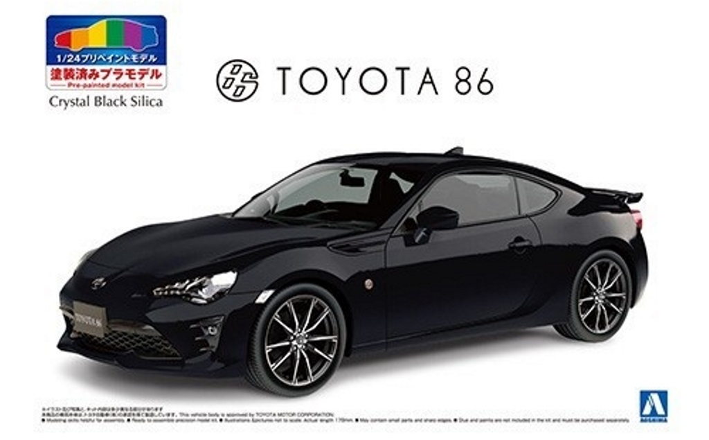 05648  автомобили и мотоциклы  Toyota86 '16 (Crystal Black Silica)  (1:24)