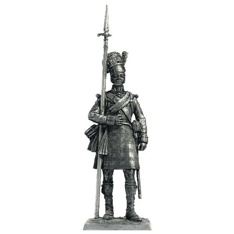 135 N  миниатюра  Сержант шотландской пехоты, 1815