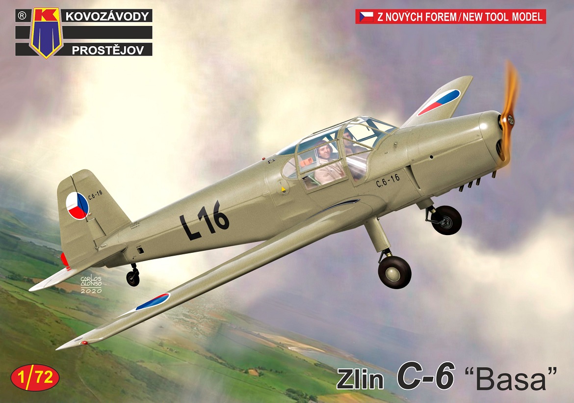 KPM0230  авиация  Zlin C-6 "Basa"  (1:72)