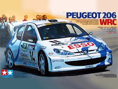 24221  автомобили и мотоциклы  Peugeot 206 1999 г. (1:24)
