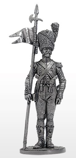 NAP-81  миниатюра  Старший сержант - 2-й орлоносец 7-го лёгкого полка. Франция,1809 г.