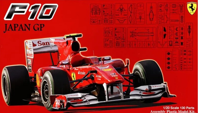09087  автомобили и мотоциклы  Ferrari F10 2010 Japan Grand Prix  (1:20)