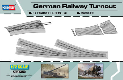82909  наборы для диорам  German Railway Turnout  (1:72)