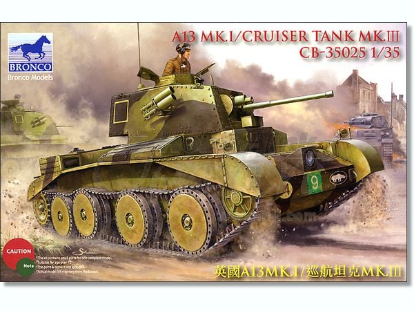 CB35025  техника и вооружение  A13 Mk. I/Cruiser Tank Mk.III (1:35)