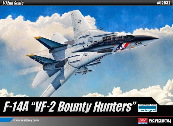 12532  авиация  F-14A Tomcat (VF-2 Bounty Hunters) (1:72)