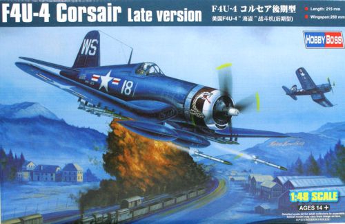 80387  авиация  F4U-4 Corsair Late version  (1:48)