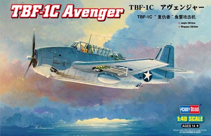80314  авиация  TBF-1C Avenger (1:48)