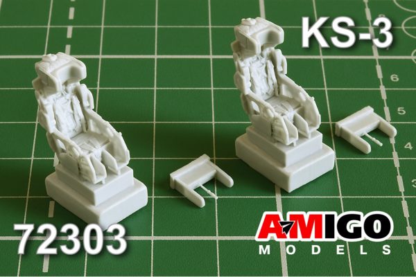 AMG 72303  дополнения из смолы  Катапультное кресло КС-3, 2 шт., для Су-7, Су-9, Су-11  (1:72)