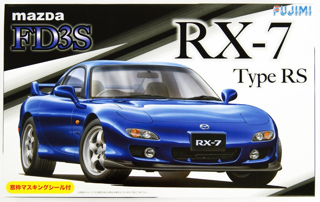 03942  автомобили и мотоциклы  Mazda FD3S RX-7 Type RS w/Window Frame Masking Seal  (1:24)